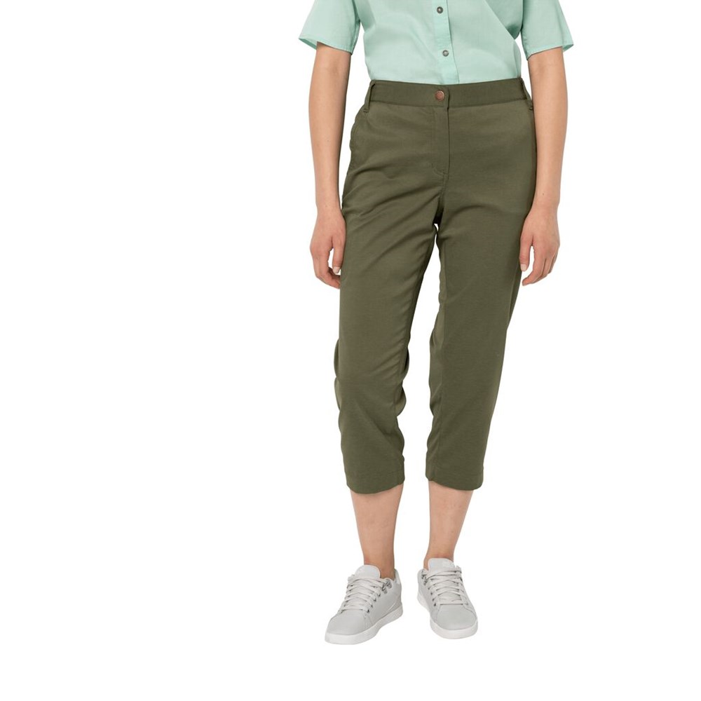 Pantalones Casuales Jack Wolfskin Senegal Mujer Verdes | BP7392841