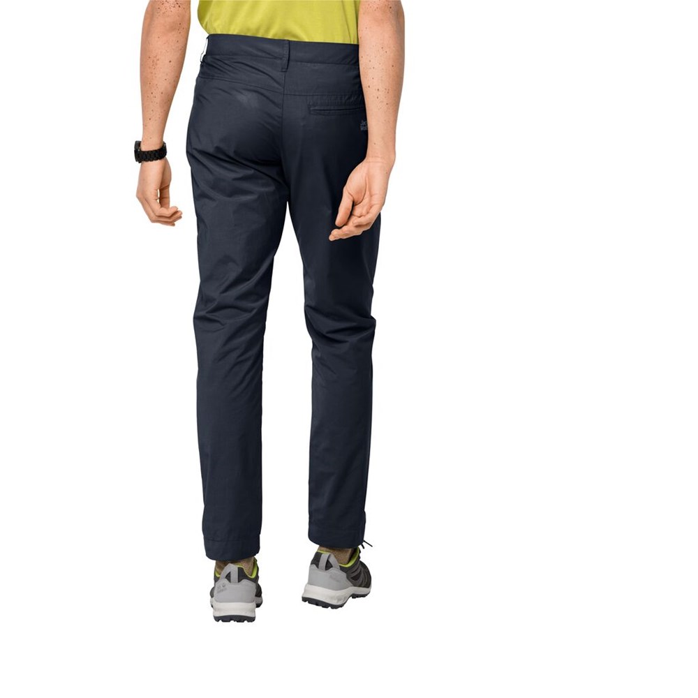 Pantalones Casuales Jack Wolfskin Tanami Hombre Azul Marino Azules | KB7410852