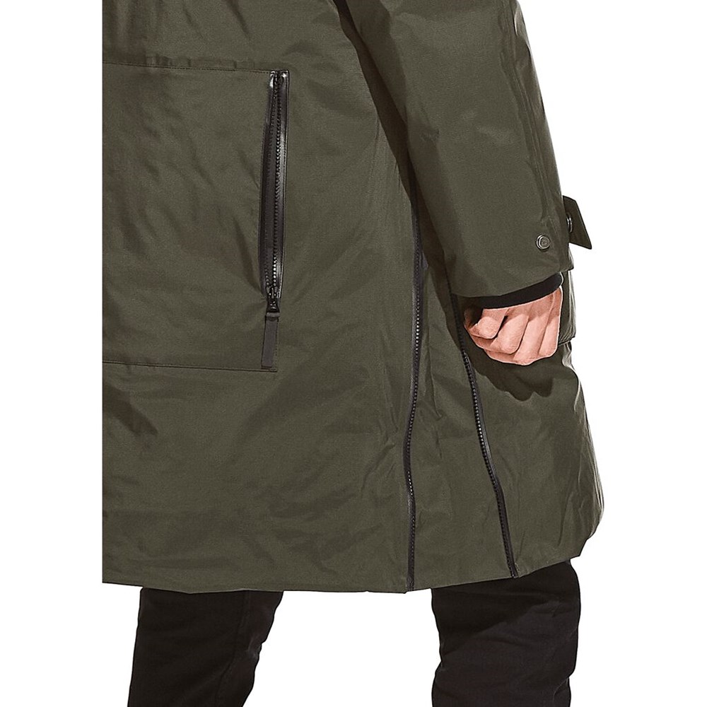 Parka hardshell Jack Wolfskin Osaka Hombre Verdes Verdes Oscuro | KC4023159