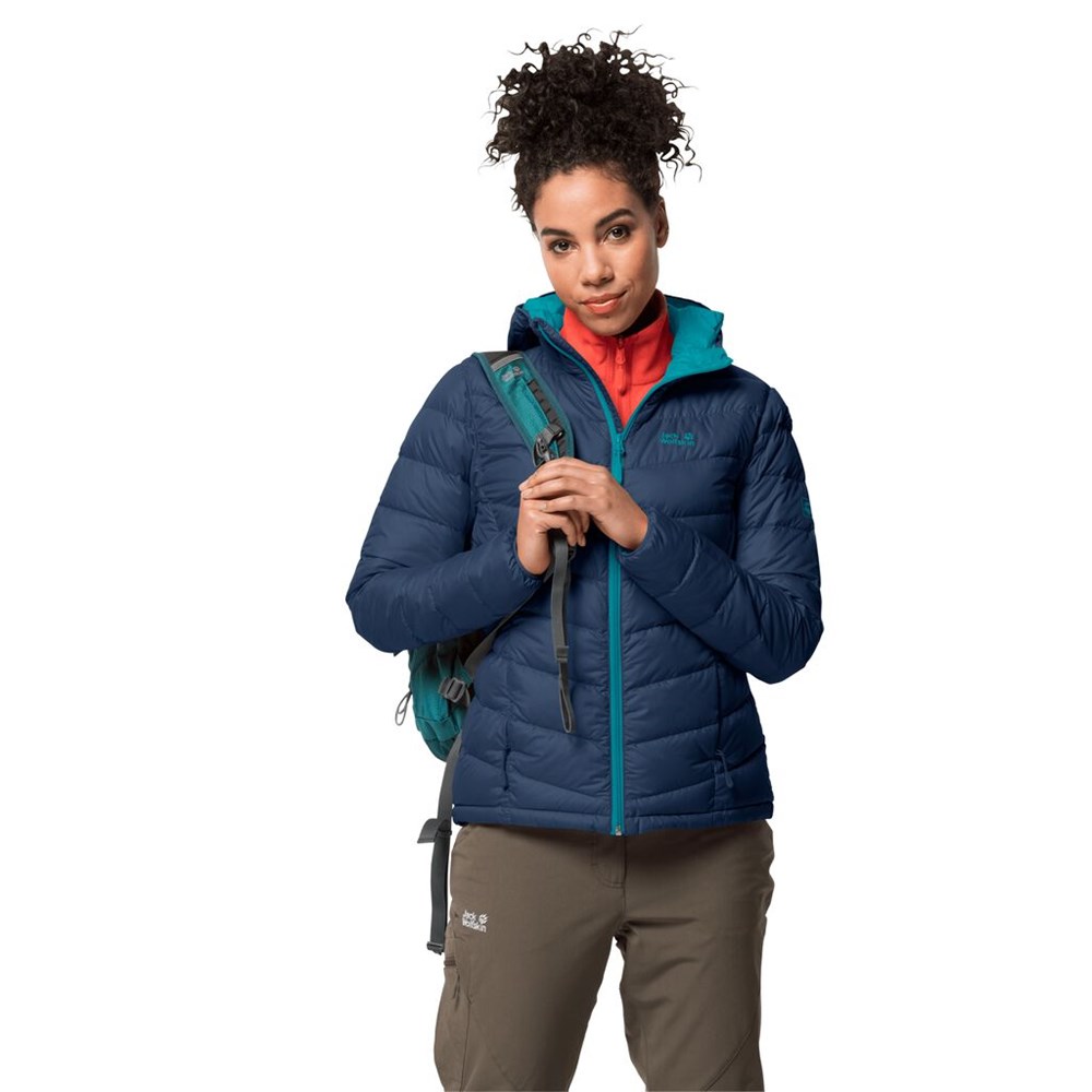 Plumifero Jack Wolfskin Helium Mujer Azules Oscuro | JD6170982