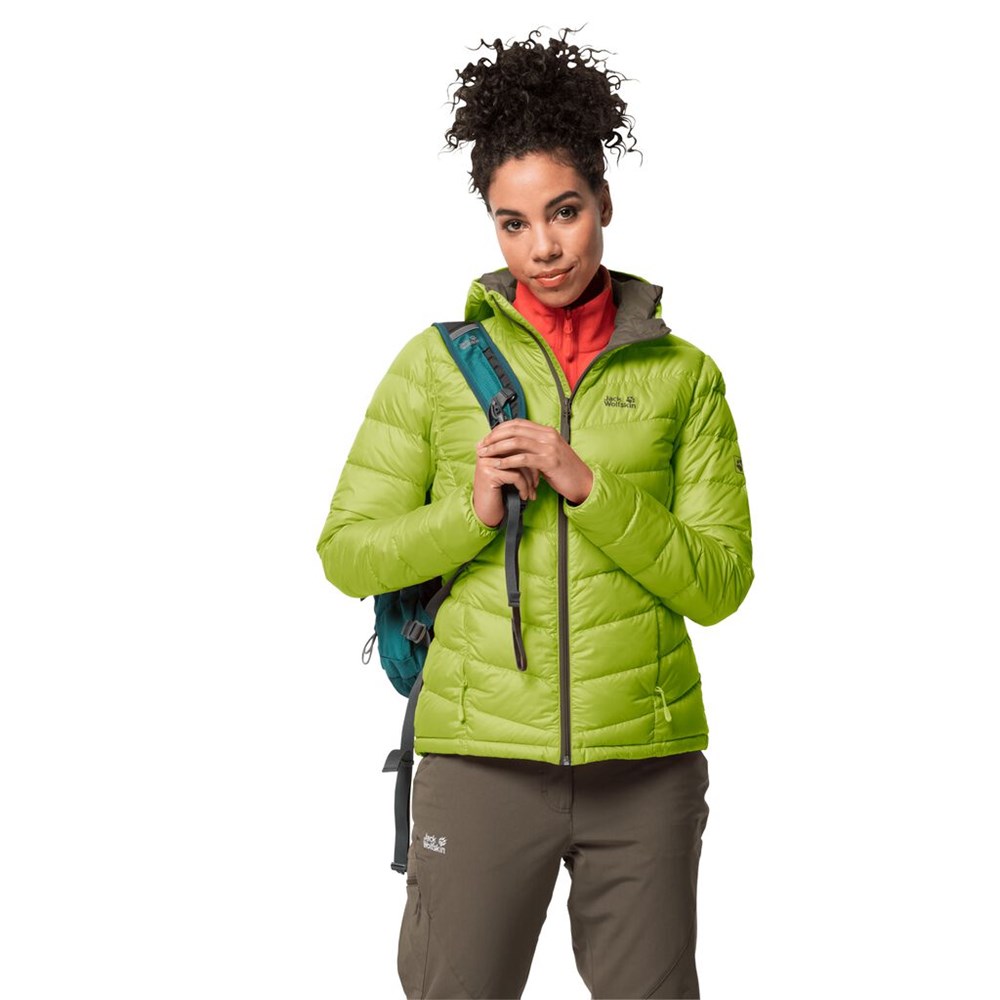 Plumifero Jack Wolfskin Helium Mujer Verdes Claro | ZH1593240