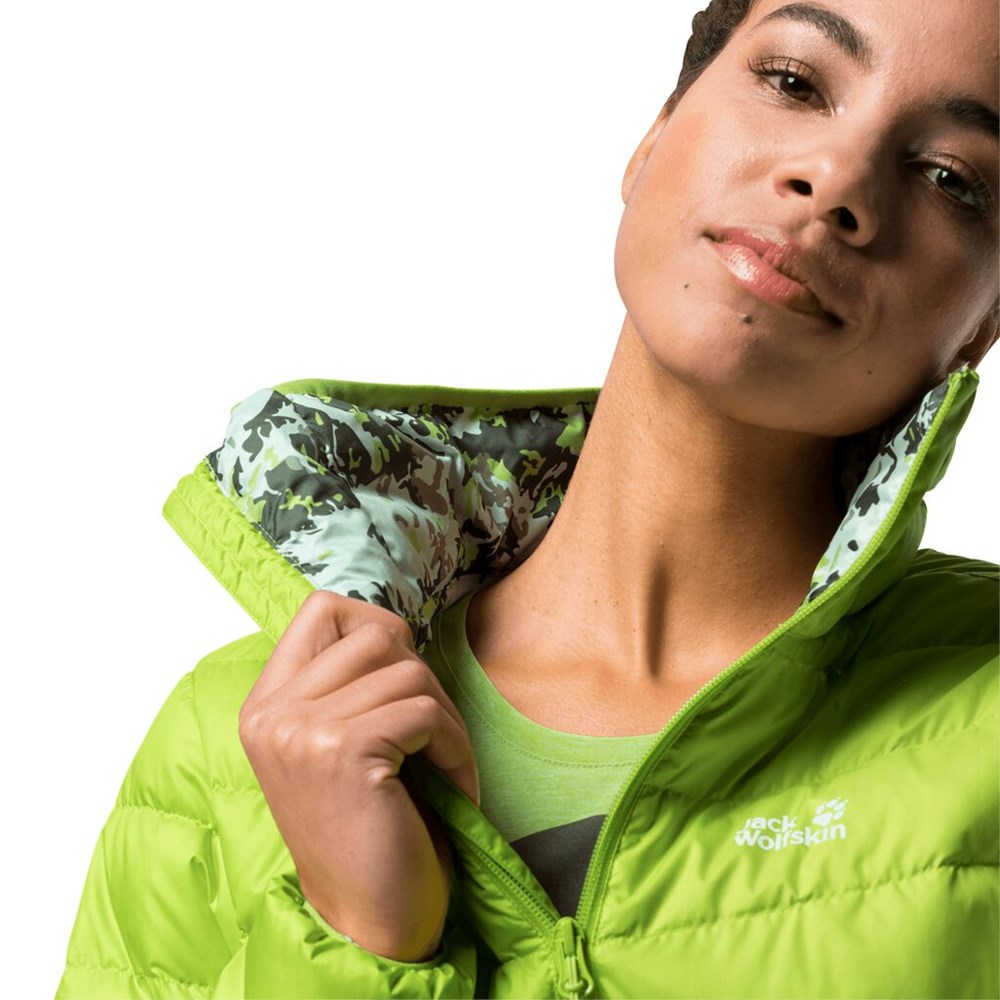 Plumifero Jack Wolfskin Helium Peak Mujer Verdes Claro | TF4519782