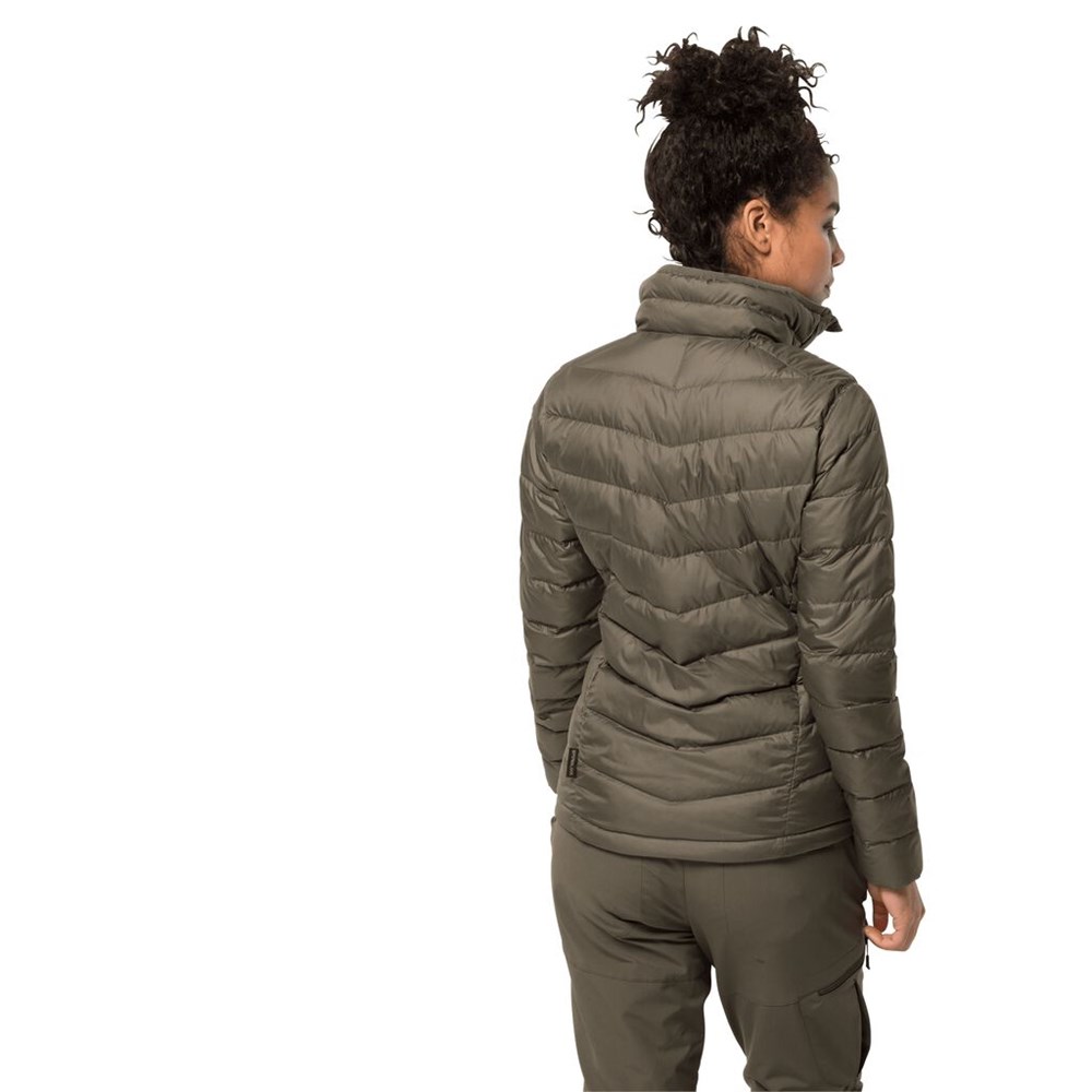 Plumifero Jack Wolfskin Helium Peak Mujer Grises | KC4503892