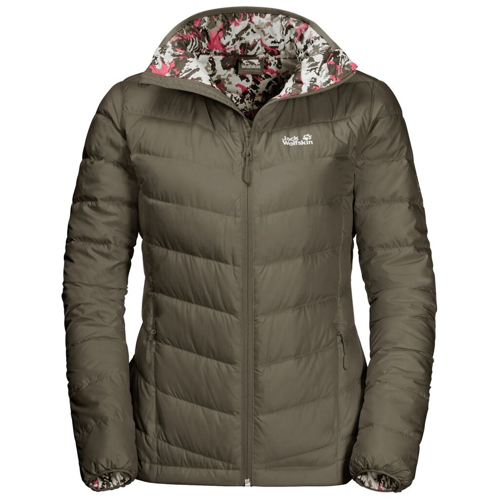 Plumifero Jack Wolfskin Helium Peak Mujer Grises | KC4503892