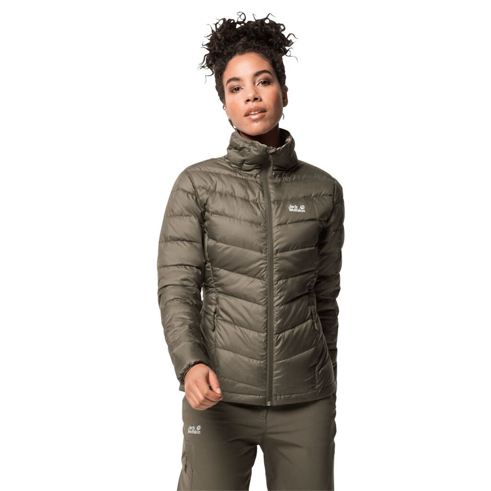 Plumifero Jack Wolfskin Helium Peak Mujer Grises | KC4503892