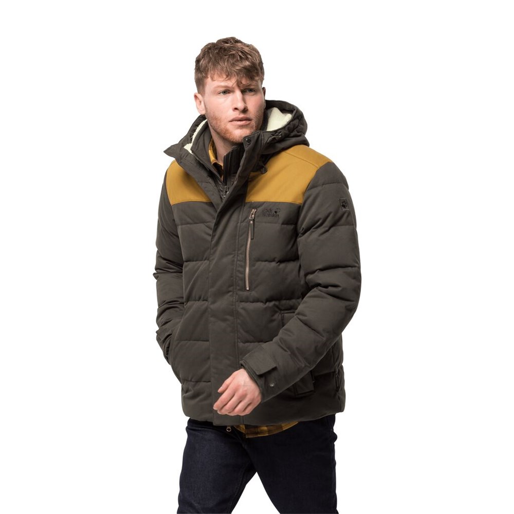 Plumifero Jack Wolfskin Lakota Hombre Grises Marrom | FT4705123