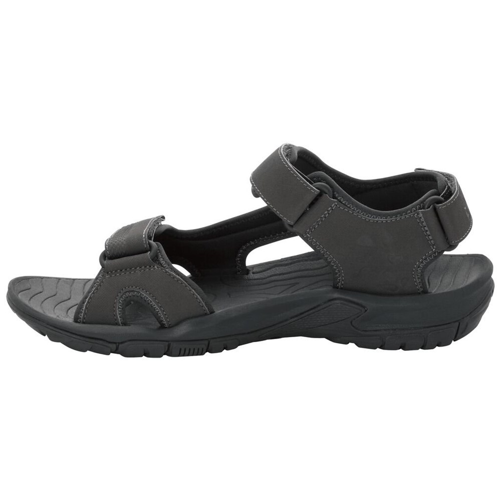 Sandalias Jack Wolfskin Lakewood Cruise Hombre Negros | RE0169542