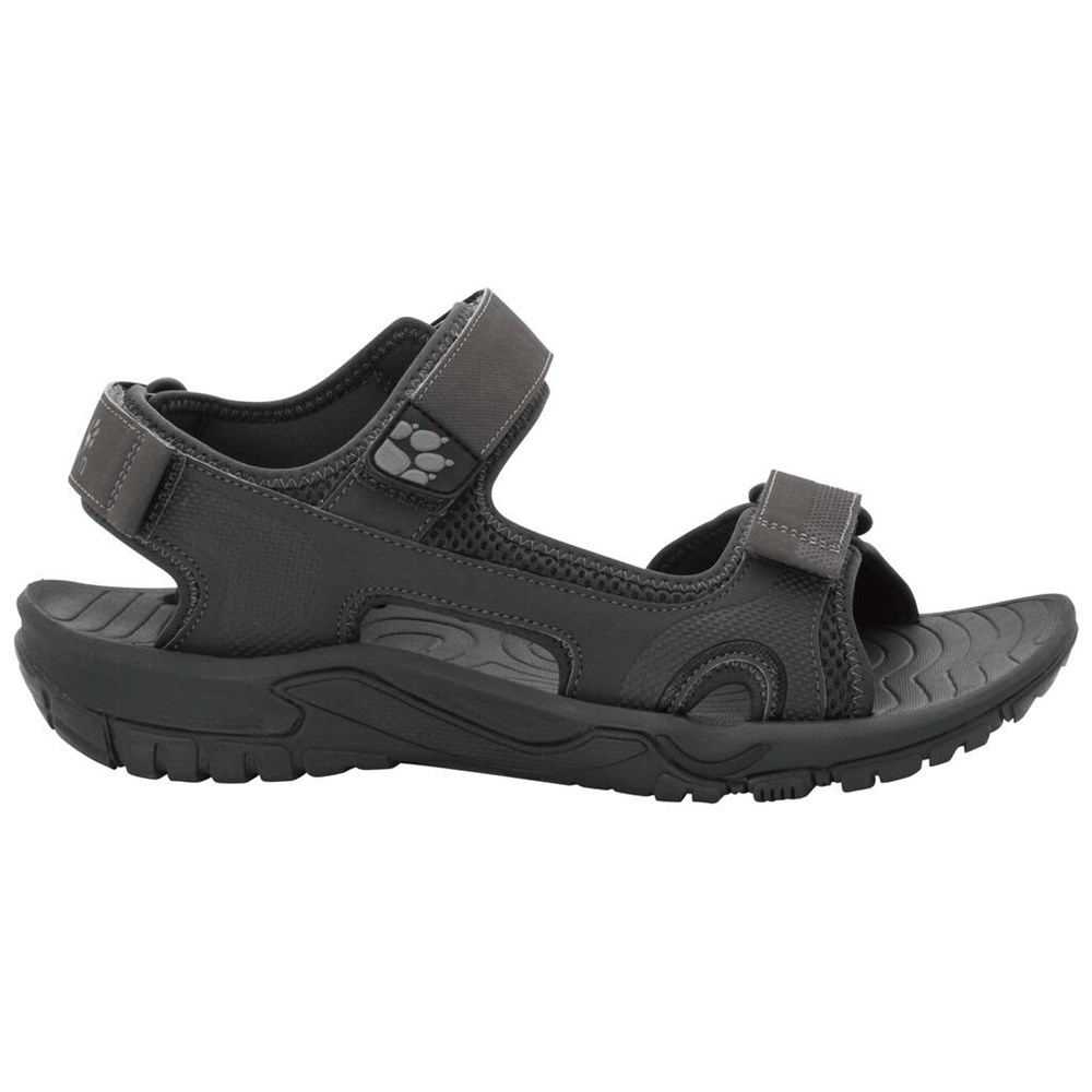 Sandalias Jack Wolfskin Lakewood Cruise Hombre Negros | RE0169542