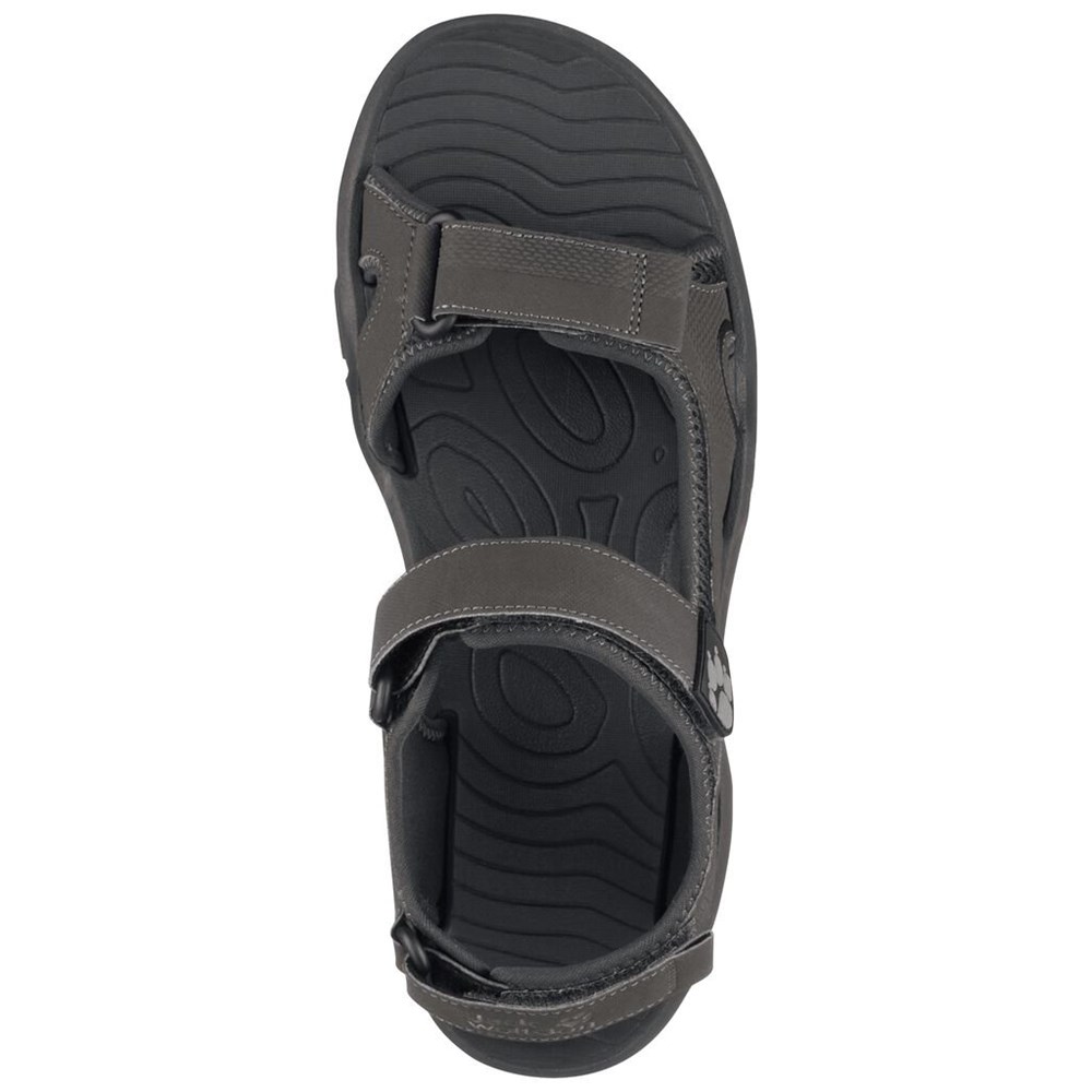 Sandalias Jack Wolfskin Lakewood Cruise Hombre Negros | RE0169542