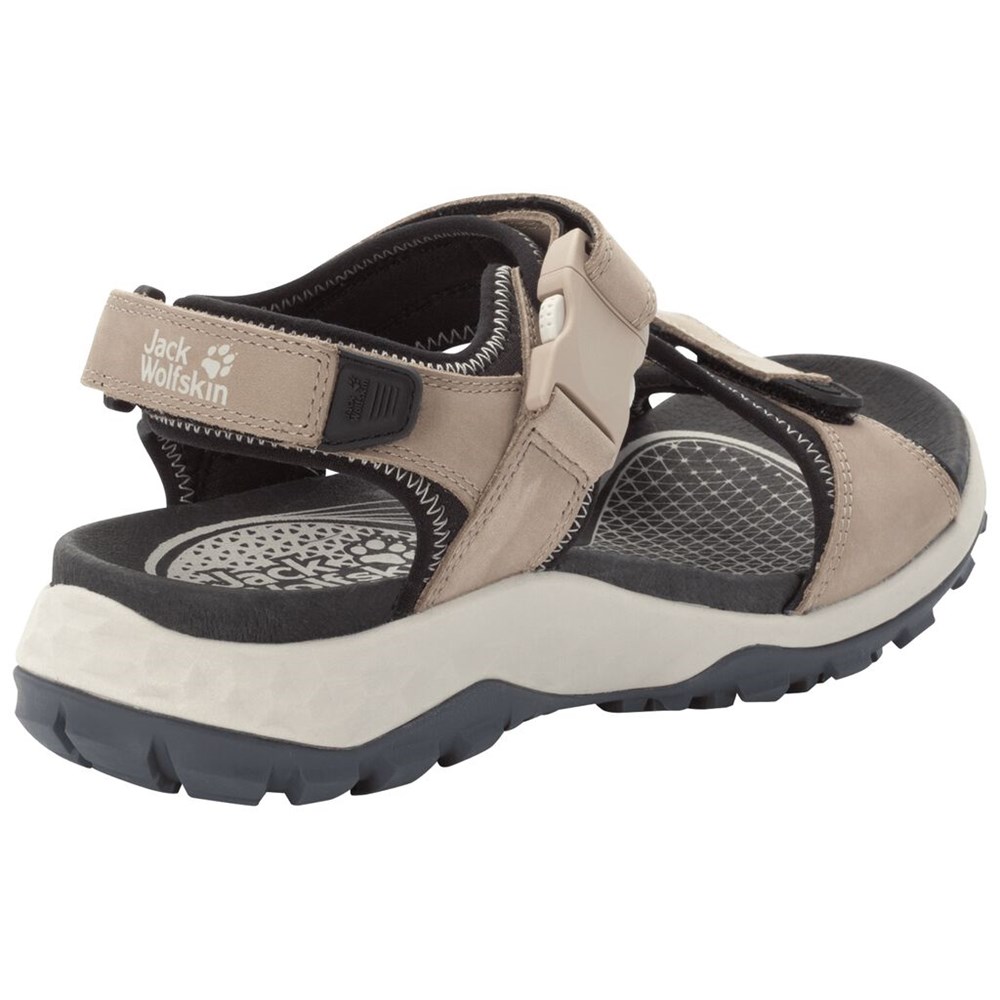 Sandalias Jack Wolfskin Rocky Path Lt Mujer Black/Beige | FX6908523