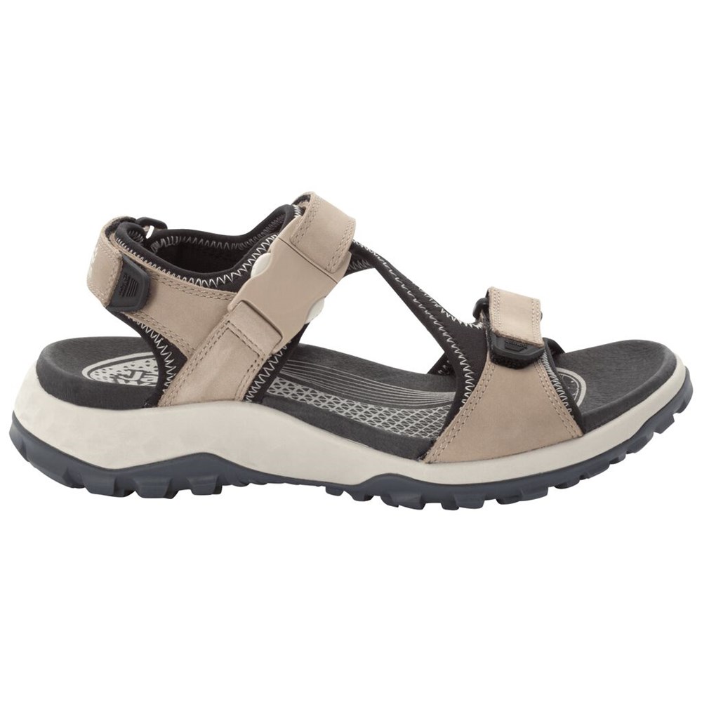 Sandalias Jack Wolfskin Rocky Path Lt Mujer Black/Beige | FX6908523