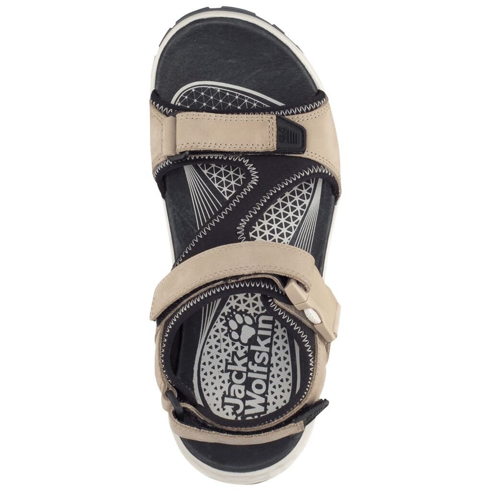 Sandalias Jack Wolfskin Rocky Path Lt Mujer Black/Beige | FX6908523