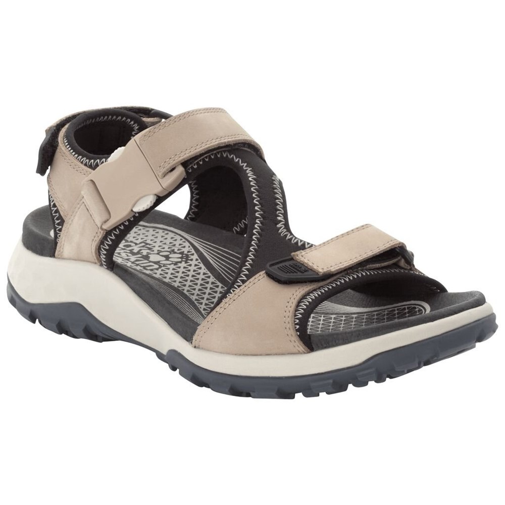 Sandalias Jack Wolfskin Rocky Path Lt Mujer Black/Beige | FX6908523