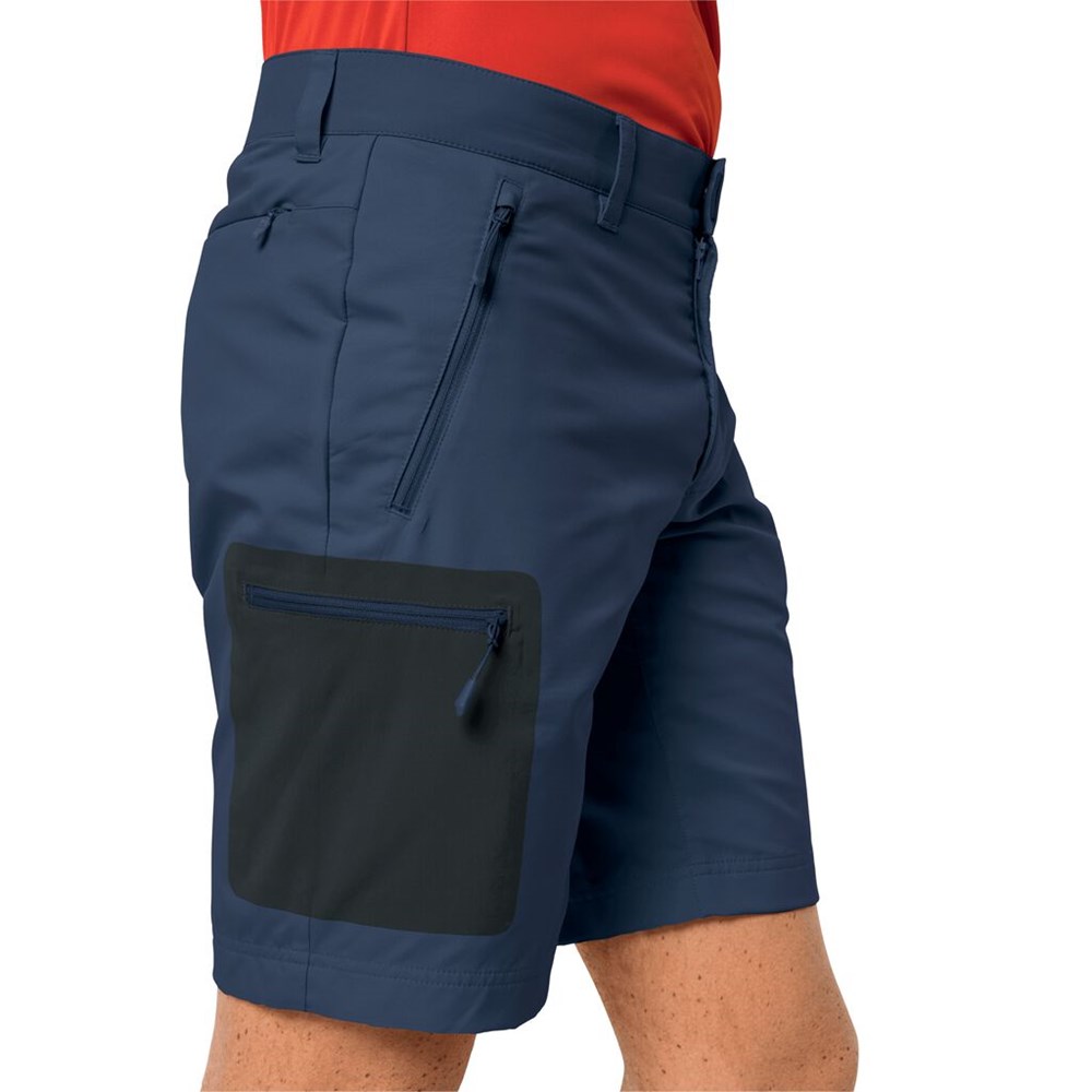 Short Jack Wolfskin Active Track Hombre Azules Oscuro | IN5471236