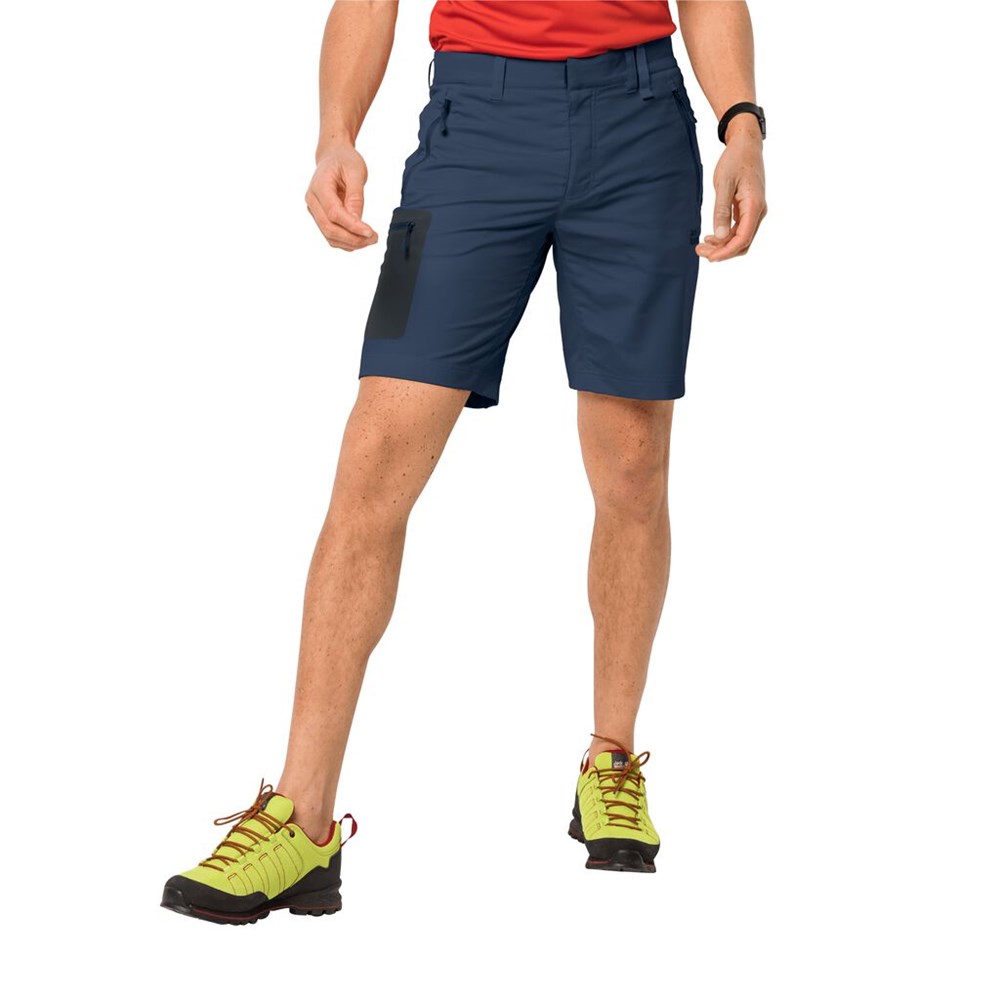 Short Jack Wolfskin Active Track Hombre Azules Oscuro | IN5471236