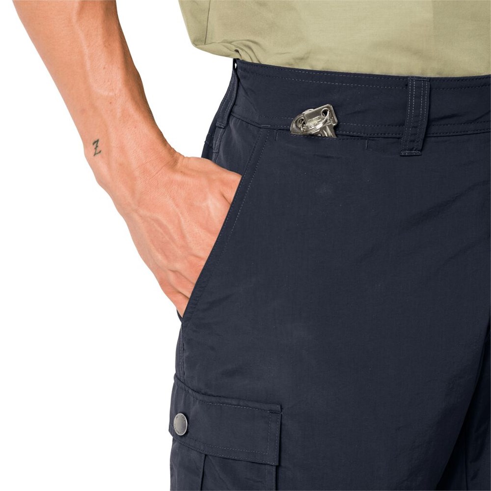 Short Jack Wolfskin Canyon Cargo Hombre Azules | SB3842956