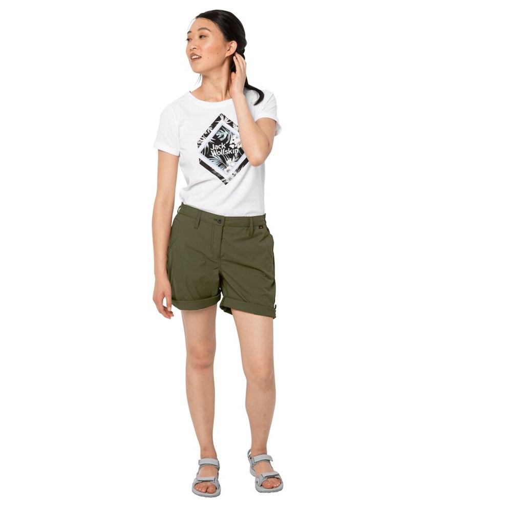 Short Jack Wolfskin Desert Mujer Verdes | JB8204193