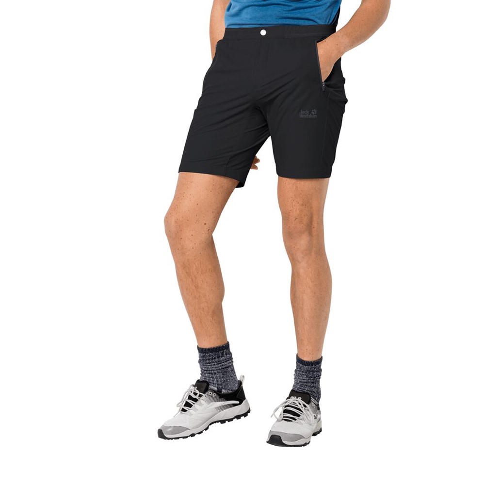 Short Jack Wolfskin Trail Hombre Negros | GB4203578