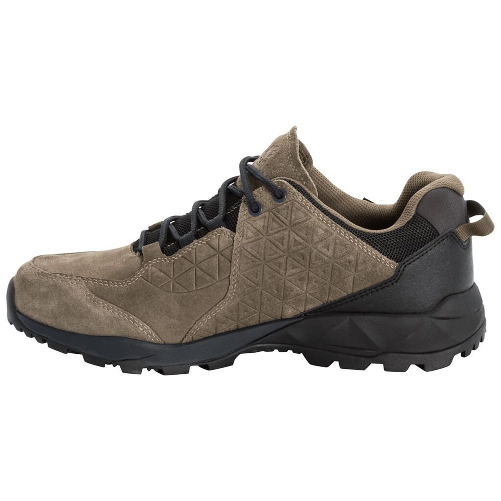 Tenis de Senderismo Jack Wolfskin Cascade Hike Lt Texapore Low Hombre Khaki/Black | GS3479205