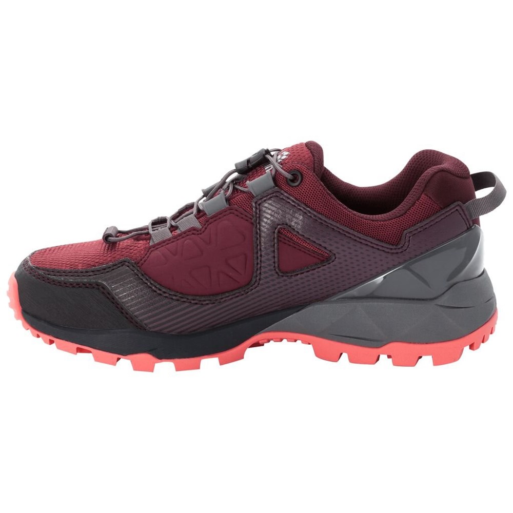 Tenis de Senderismo Jack Wolfskin Cascade Hike Xt Texapore Low Mujer Burgundy/Pink | NK9735804