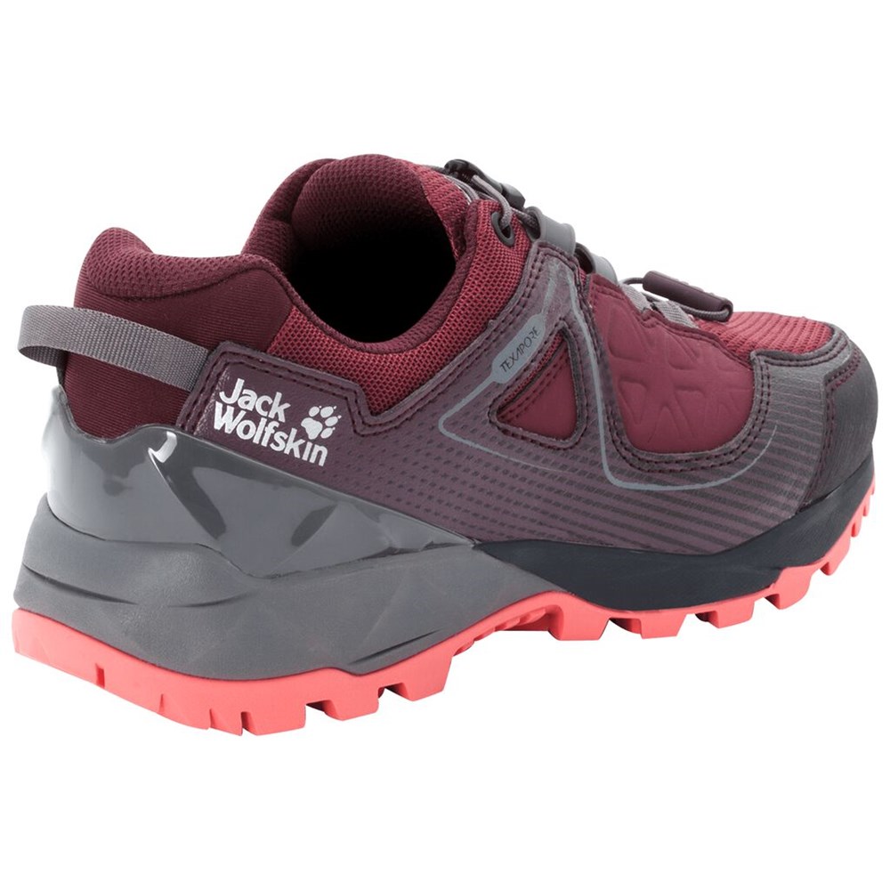 Tenis de Senderismo Jack Wolfskin Cascade Hike Xt Texapore Low Mujer Burgundy/Pink | NK9735804