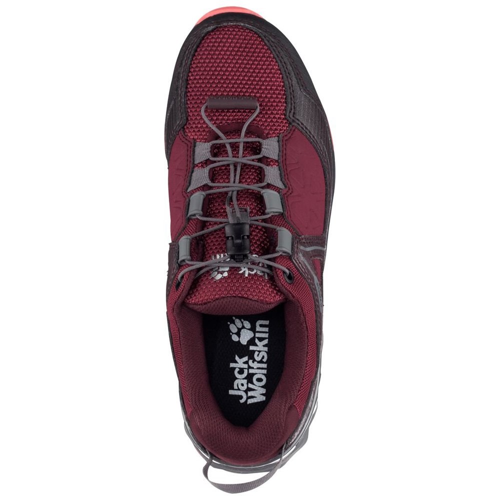 Tenis de Senderismo Jack Wolfskin Cascade Hike Xt Texapore Low Mujer Burgundy/Pink | NK9735804