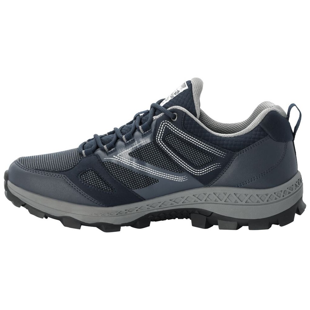 Tenis de Senderismo Jack Wolfskin Downhill Texapore Low Hombre Azules | CW8476935