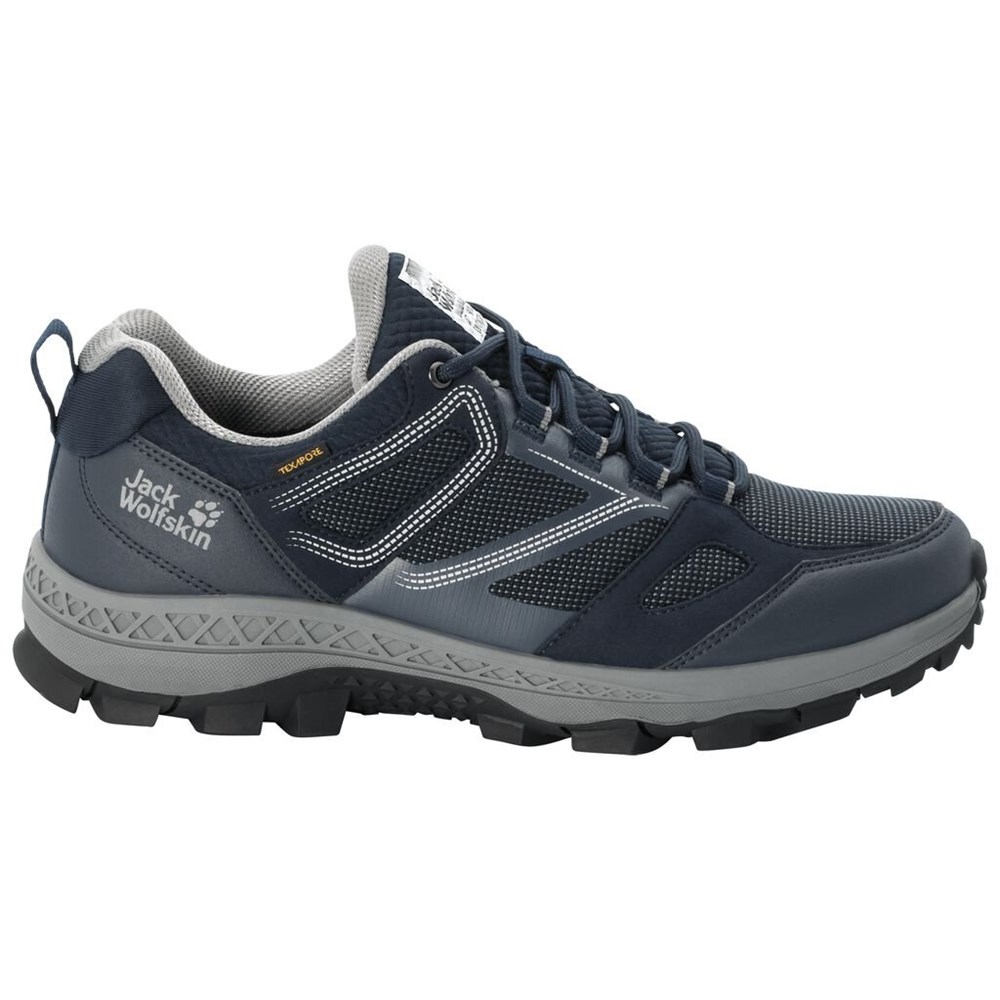 Tenis de Senderismo Jack Wolfskin Downhill Texapore Low Hombre Azules | CW8476935