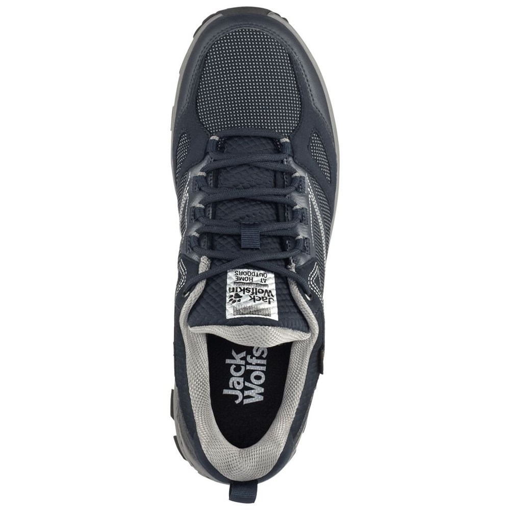 Tenis de Senderismo Jack Wolfskin Downhill Texapore Low Hombre Azules | CW8476935