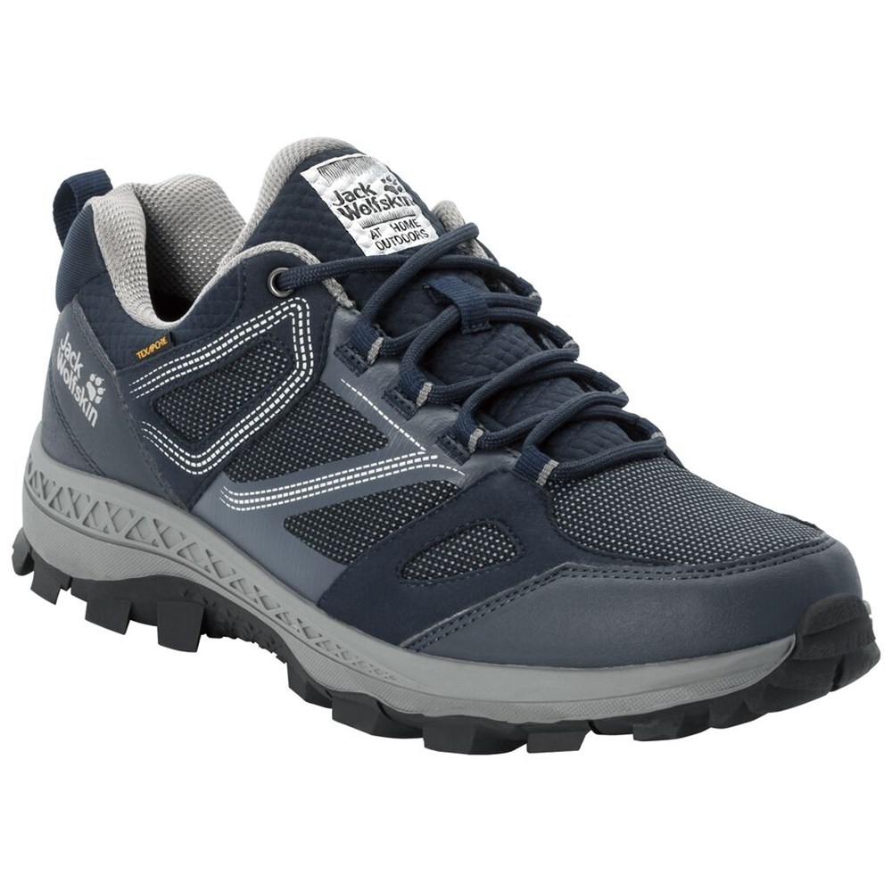 Tenis de Senderismo Jack Wolfskin Downhill Texapore Low Hombre Azules | CW8476935