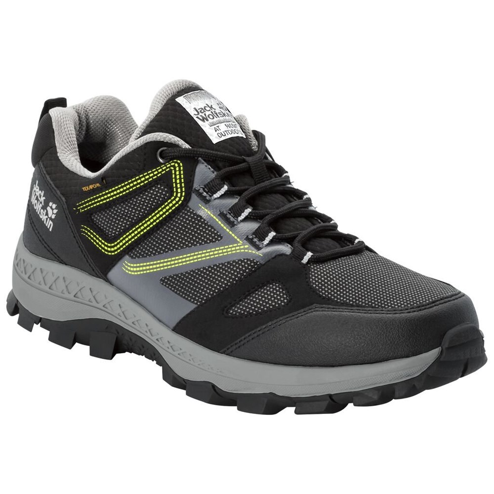 Tenis de Senderismo Jack Wolfskin Downhill Texapore Low Hombre Verdes | ZQ2348596