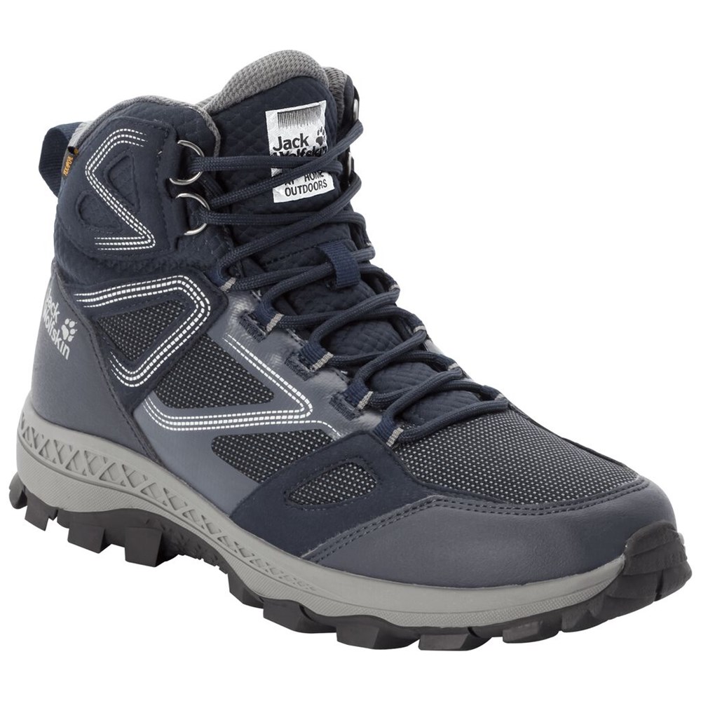 Tenis de Senderismo Jack Wolfskin Downhill Texapore Mid Hombre Azules | GO7152684