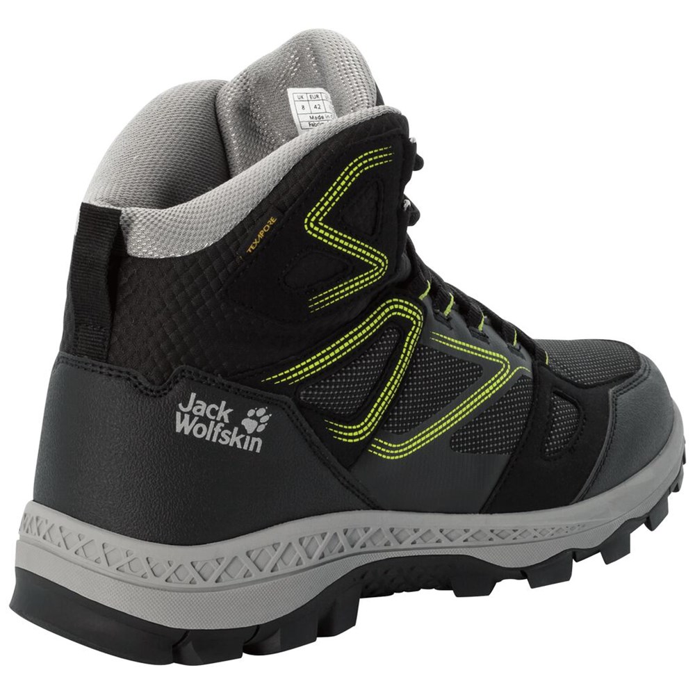 Tenis de Senderismo Jack Wolfskin Downhill Texapore Mid Hombre Verdes | JM2568493