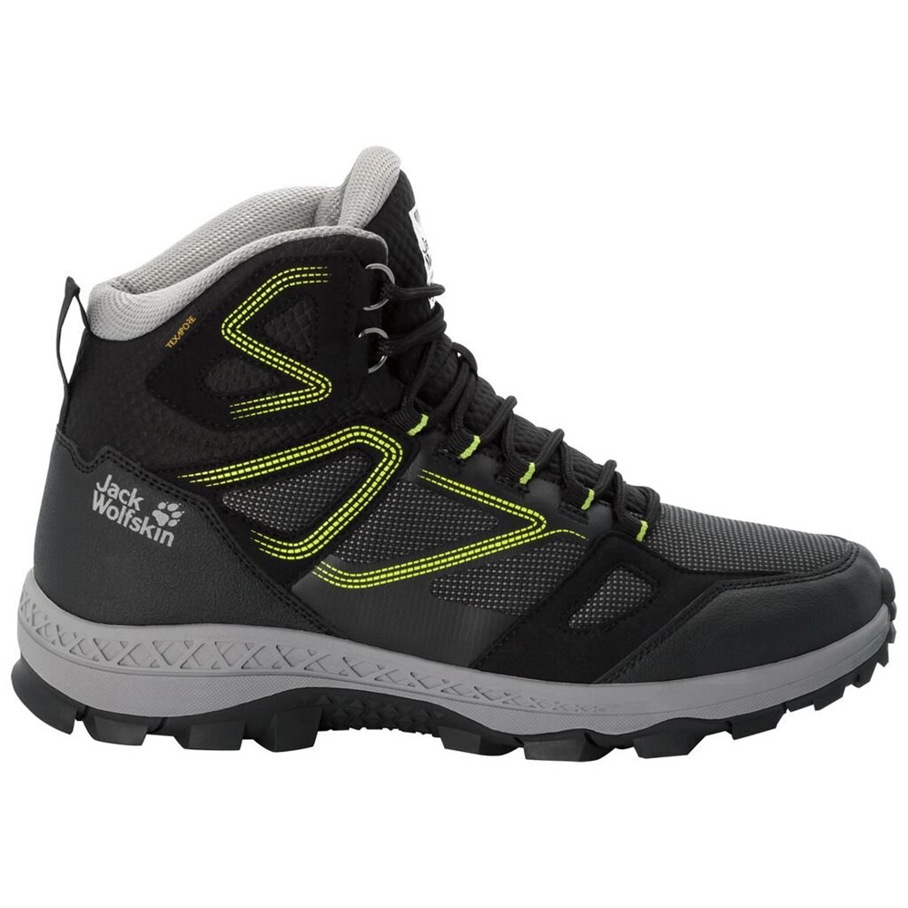 Tenis de Senderismo Jack Wolfskin Downhill Texapore Mid Hombre Verdes | JM2568493