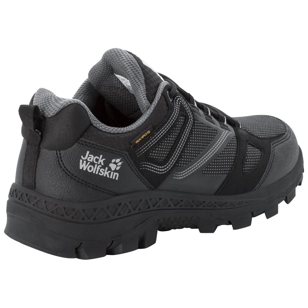 Tenis de Senderismo Jack Wolfskin Downhill Texapore Low Mujer Black/Grey | DH4693128