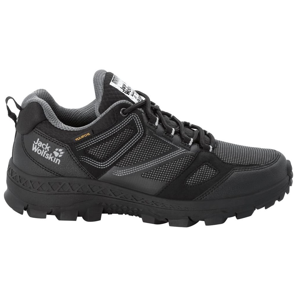 Tenis de Senderismo Jack Wolfskin Downhill Texapore Low Mujer Black/Grey | DH4693128