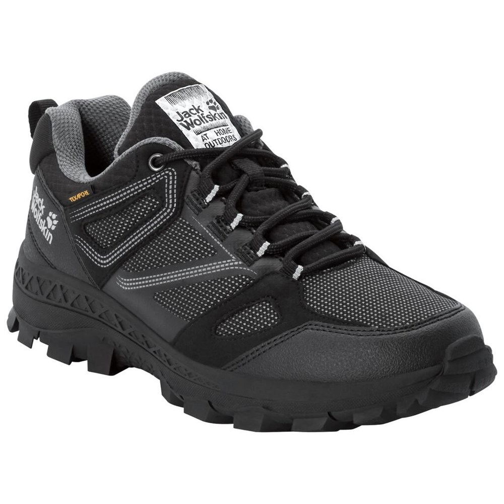 Tenis de Senderismo Jack Wolfskin Downhill Texapore Low Mujer Black/Grey | DH4693128