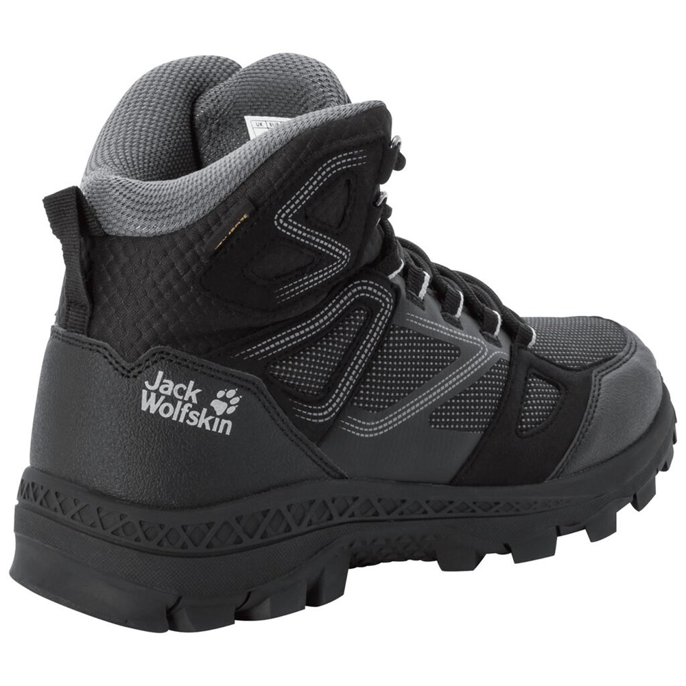 Tenis de Senderismo Jack Wolfskin Downhill Texapore Mid Mujer Black/Grey | WO9705641