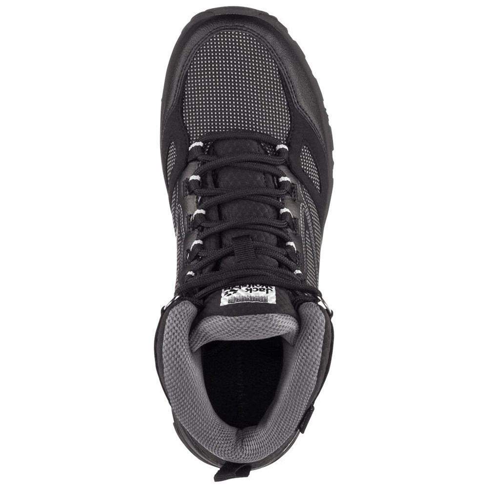 Tenis de Senderismo Jack Wolfskin Downhill Texapore Mid Mujer Black/Grey | WO9705641