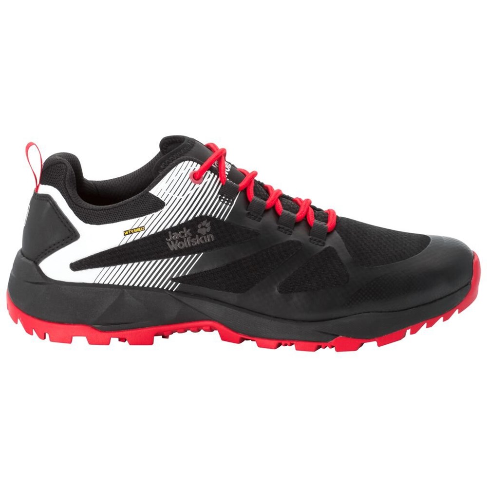 Tenis de Senderismo Jack Wolfskin Fast Striker Shield Low Hombre Black/Red | GQ9250346