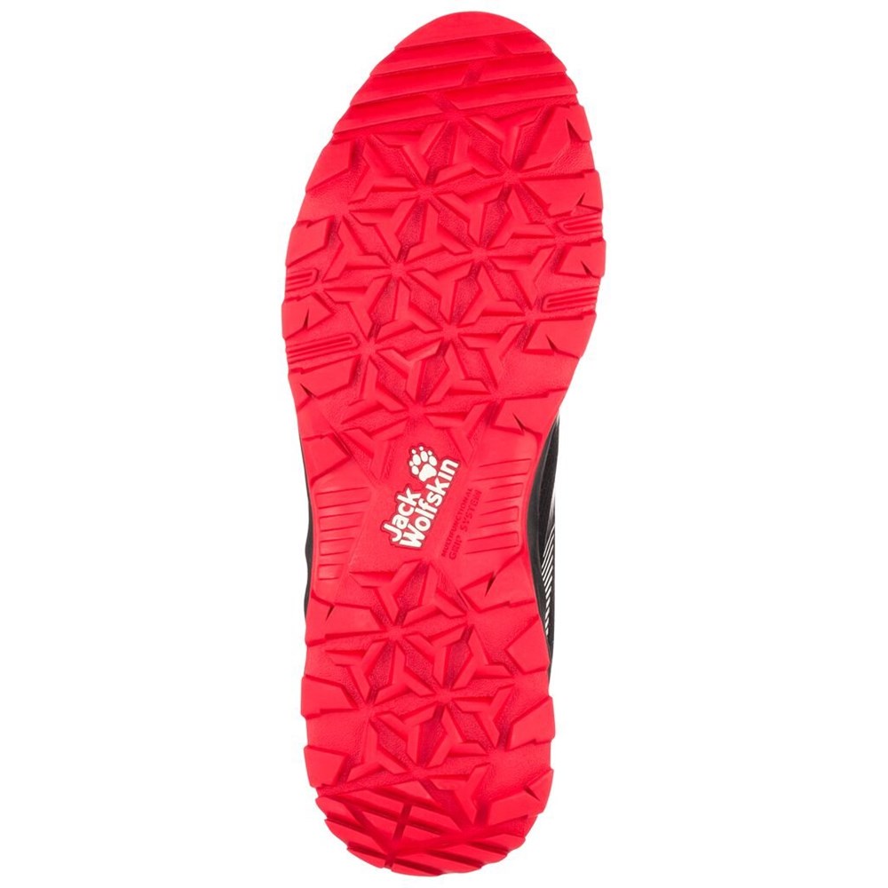 Tenis de Senderismo Jack Wolfskin Fast Striker Shield Low Hombre Black/Red | GQ9250346