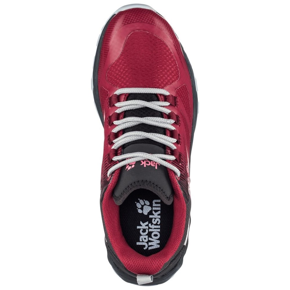 Tenis de Senderismo Jack Wolfskin Fast Striker Shield Low Mujer Burgundy/Black | RN7495182