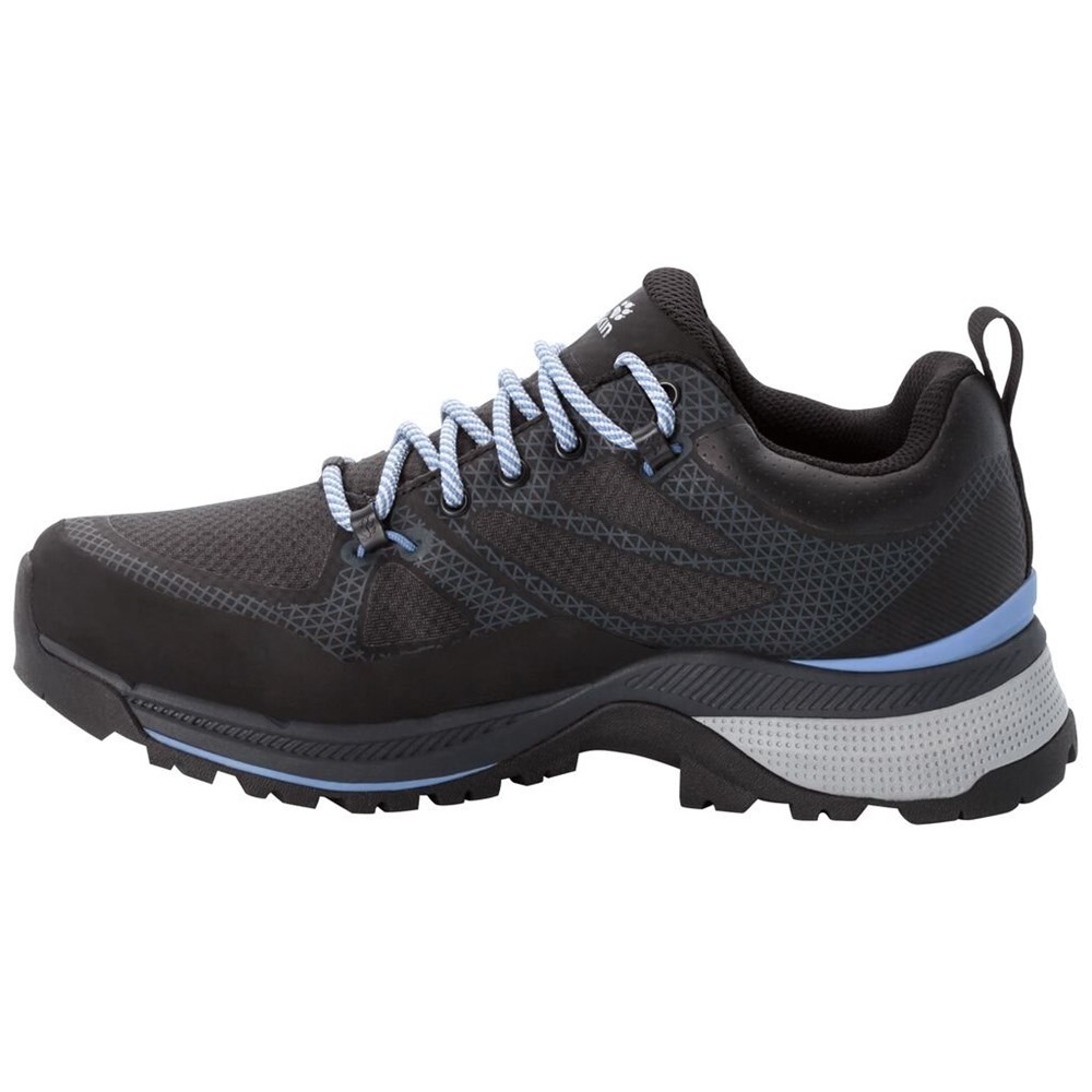 Tenis de Senderismo Jack Wolfskin Force Striker Texapore Low Mujer Black/Blue | RP6074591