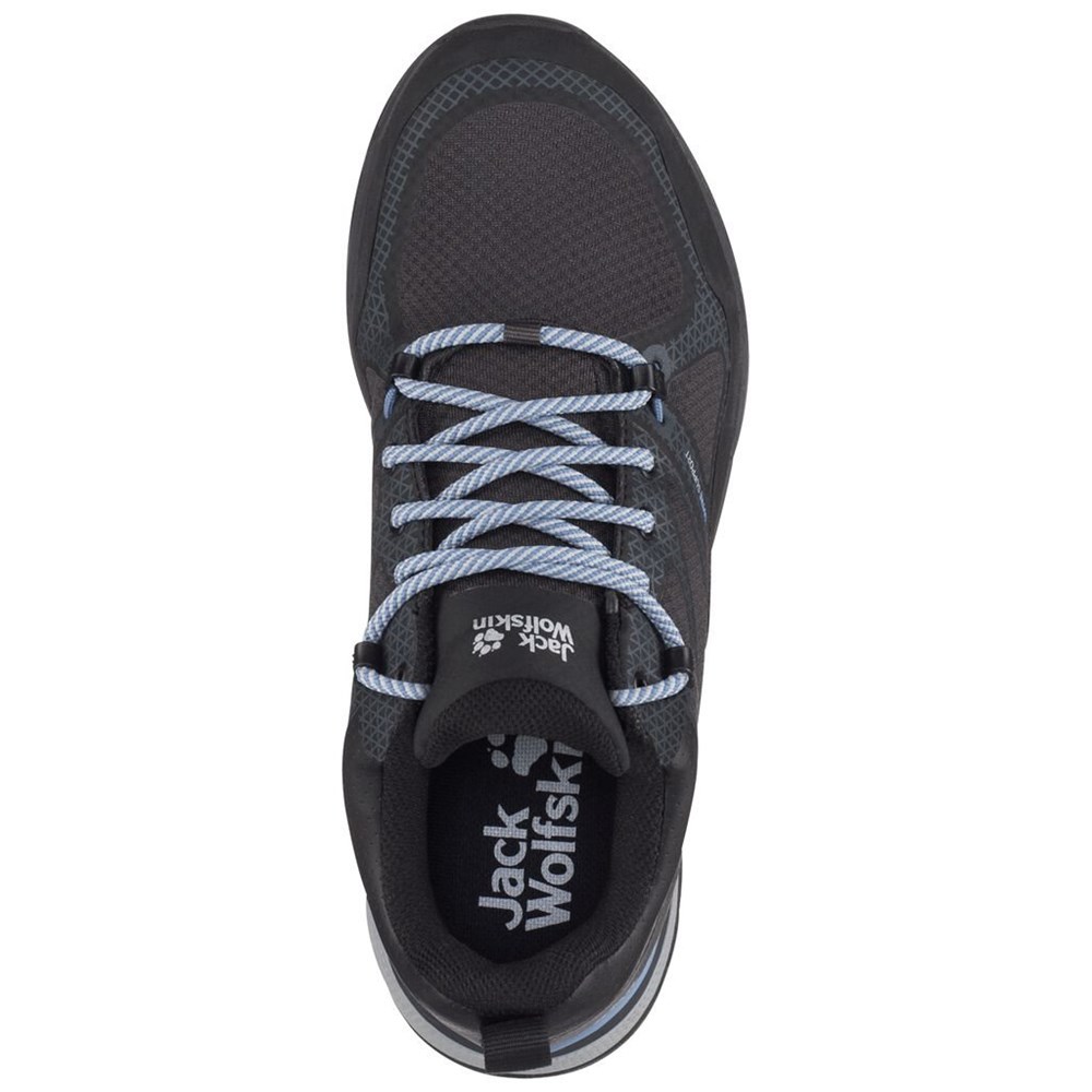 Tenis de Senderismo Jack Wolfskin Force Striker Texapore Low Mujer Black/Blue | RP6074591