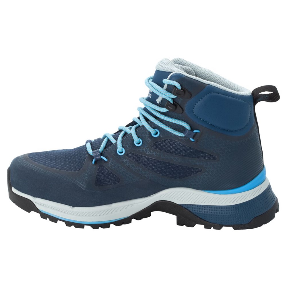 Tenis de Senderismo Jack Wolfskin Force Striker Texapore Mid Mujer Azules Azules | BP8513246