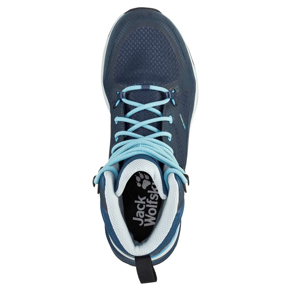 Tenis de Senderismo Jack Wolfskin Force Striker Texapore Mid Mujer Azules Azules | BP8513246