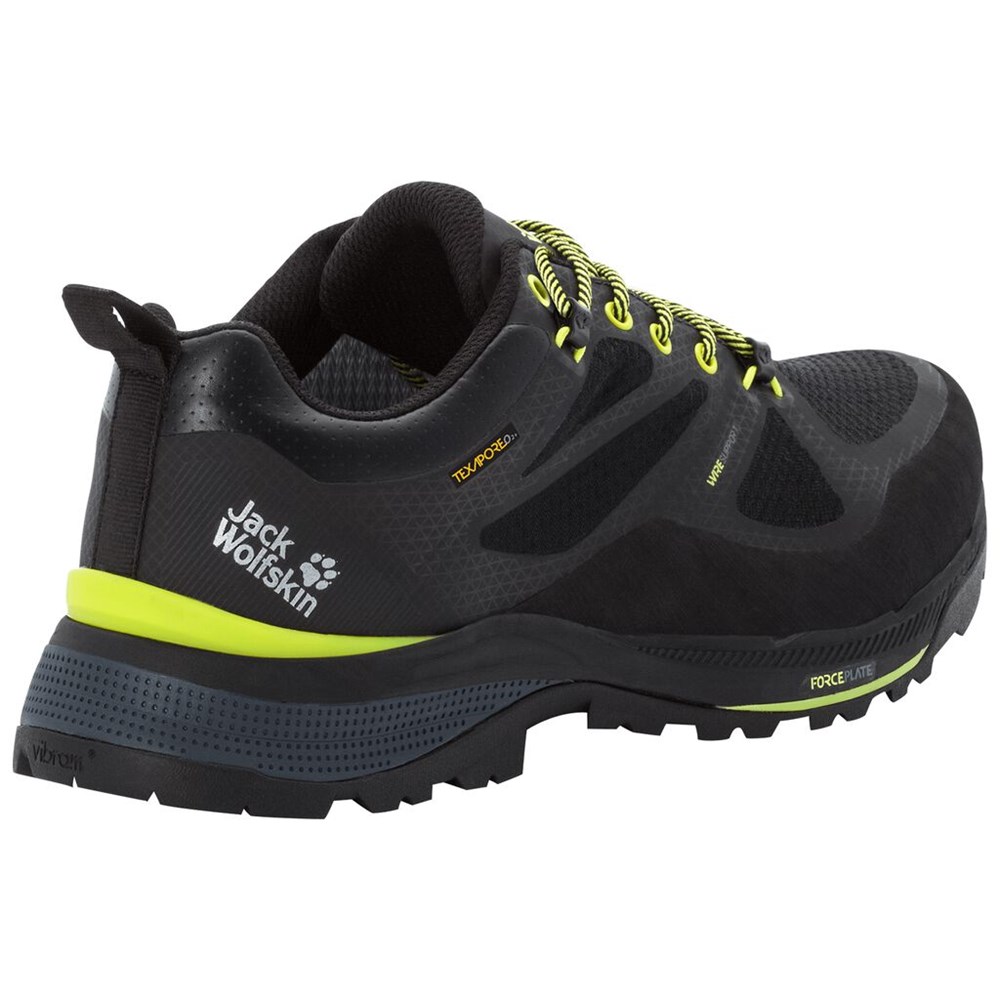 Tenis de Senderismo Jack Wolfskin Force Striker Texapore Low Hombre Verdes | QK7531890