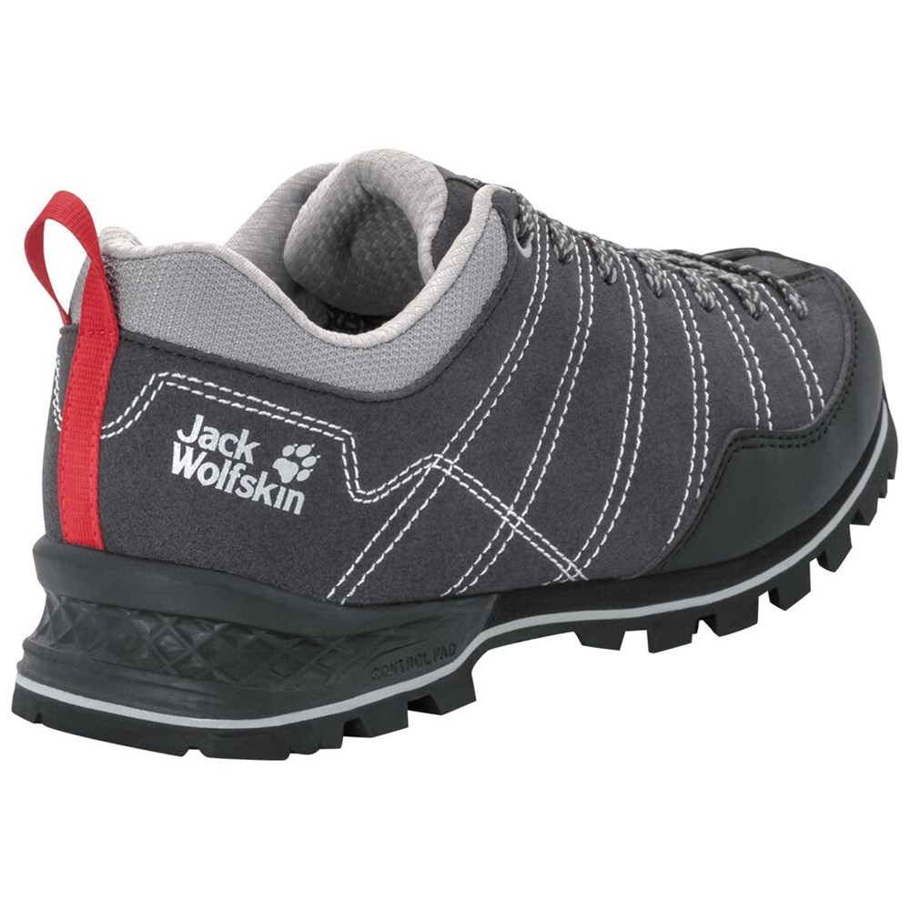 Tenis de Senderismo Jack Wolfskin Scrambler Low Mujer Grises Claro | VW5614739