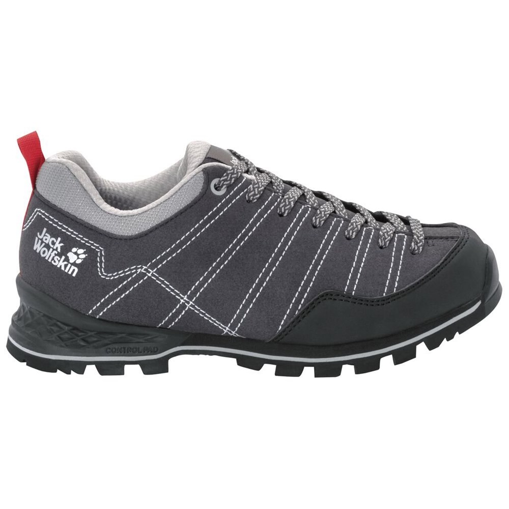 Tenis de Senderismo Jack Wolfskin Scrambler Low Mujer Grises Claro | VW5614739