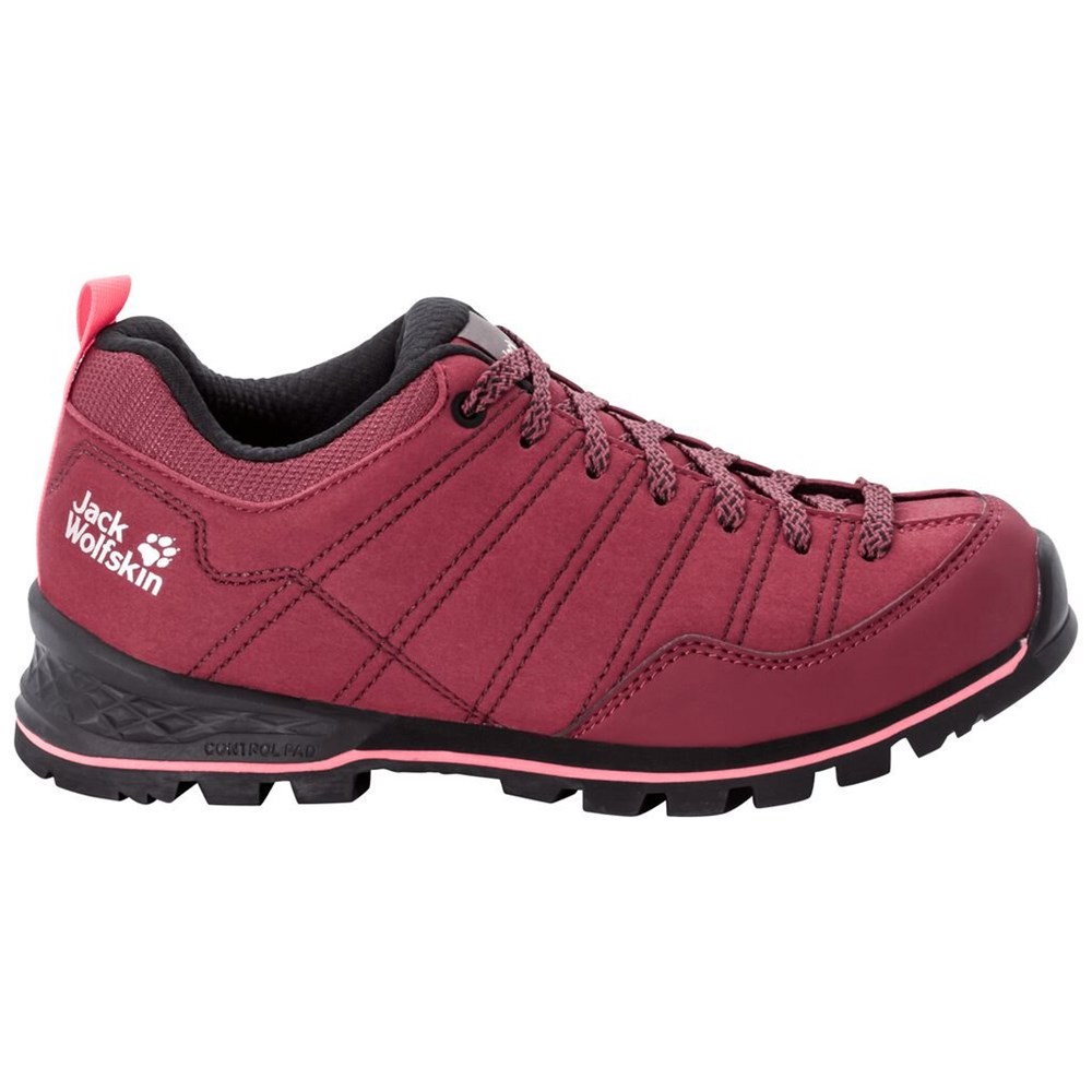 Tenis de Senderismo Jack Wolfskin Scrambler Low Mujer Burgundy/Pink | NK6347925